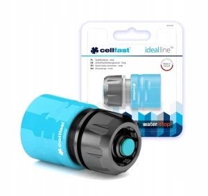 SZYBKOZŁĄCZKA Z FUNKCJĄ STOP 1/2"-5/8" CELLFAST ABS ZŁĄCZKA 50-620