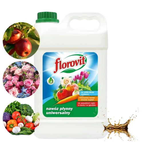 NAWÓZ UNIWERSALNY WIELOSKŁADNIKOWY FLOROVIT INCO PŁYNNY 5L NA 1200L WODY