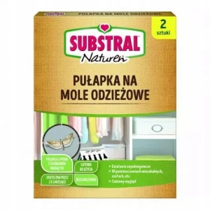 PUŁAPKA NATURALNA NA MOLE ODZIEŻOWE SUBSTRAL 2szt