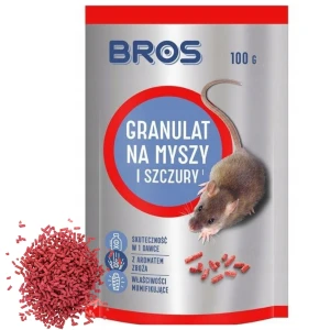 TRUCIZNA TRUTKA NA SZCZURY I MYSZY GRANULAT BROS 100g MUMIFIKUJE GRYZONIE