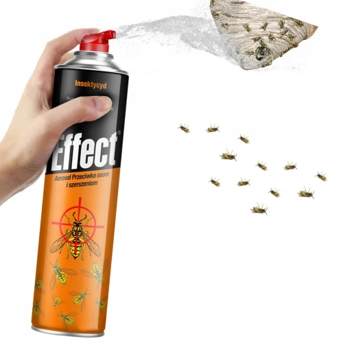 ŚRODEK NA OSY SZERSZENIE 750ml SPRAY EFFECT PREPARAT SILNY NA GNIAZDA OS
