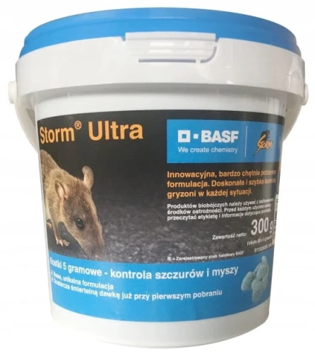 STORM ULTRA MOCNA TRUTKA NA MYSZY I SZCZURY 300g