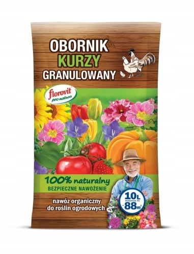 OBORNIK KURZY NAWÓZ ORGANICZNY FLOROVIT 10l