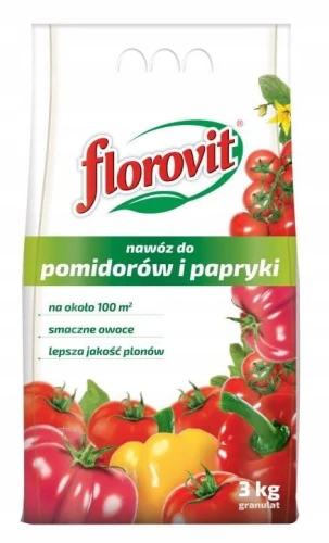 NAWÓZ DO POMIDORÓW I PAPRYKI FLOROVIT 3kg na 100m²