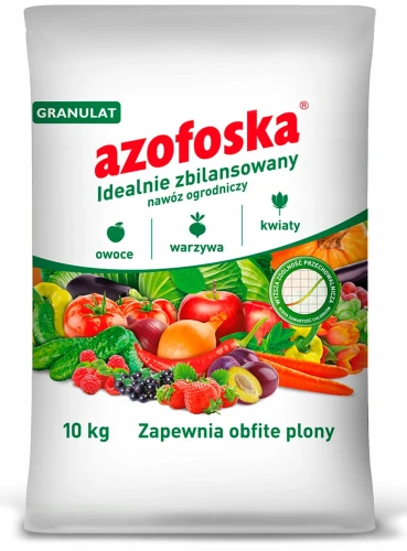 AZOFOSKA NAWÓZ OGRODNICZY DO OWOCÓW I WARZYW 10 kg